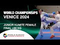 JUNIOR KUMITE FEMALE +66 KG FINAL | World Cadet, Junior & U21 Karate Championships | WKF