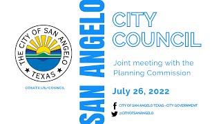 City Council - Planning Commission Joint Meeting 7-26-22