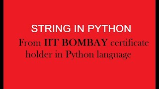 String using python in Bengali |Python tutorial in Bangla