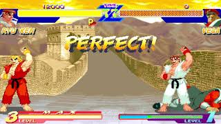 Street FighterAlpha Dramatic Battle Solo RYU Perfect ストZERO ドラマチックバトル ソロプレイ リュウ パーフェクト