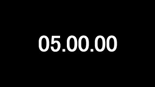 カウントダウンタイマー5分 5minute timer