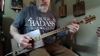 ZZ Top Riff on Cigar Box Guitar