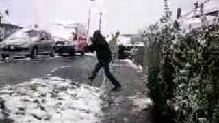 me naked getting attact by snowballs
