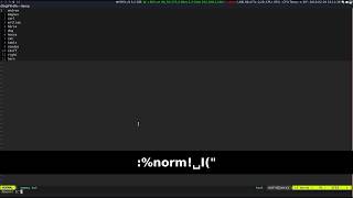 How to append characters on multiple lines simultaneously using Vim editor