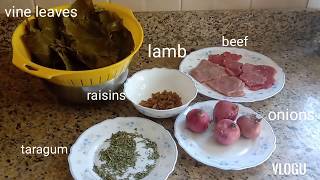 How To Make Vine Leaves With Lamb And Beef Minced