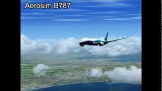 FSX  Aerosim B787 vs Aerosoft AirbusX vs PMDG B737NGX