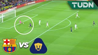 ¡Se apiada Lewandowski! Gran atajada | Barcelona 5-0 Pumas | Joan Gamper 2022 | TUDN