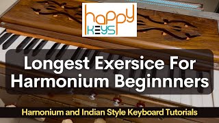 Longest Harmonium Exercise: Beginner's Tutorial #harmonium #harmoniumtutorial