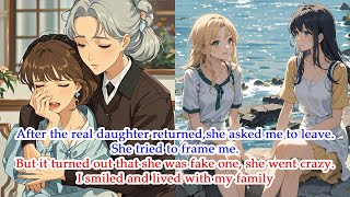 After the real daughter returned,she asked me to leave.But it turned out that she was fake one.
