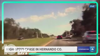 FHP: Drugs, alcohol found inside car following high-speed chase in Hernando County