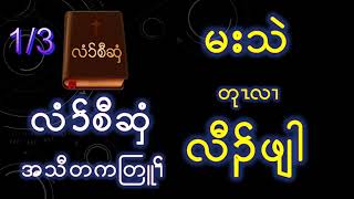 လံာ်စီဆှံအသီတကတြူၢ်⇒မးသဲ⇒တုၤလၢလီၢ်ဖျါ