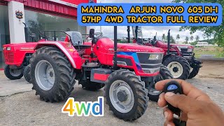 Mahindra Arjun Novo 605 Di-i DX Deluxe 57hp 4wd Tractor full Technical review | part - 01