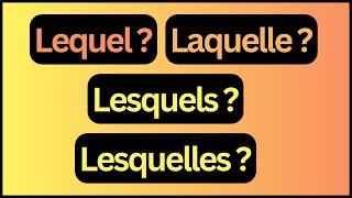 Grammaire A2 - n°21 - Les Pronoms Interrogatifs