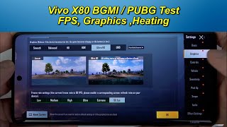 Vivo X80 BGMI / PUBG Test, FPS , Graphics , Battery Drain Test, Heating test, UHD+90fps?