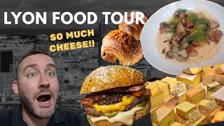 LYON Food Tour PART 2!! 🇫🇷  Ultimate CHEESY HEAVEN + JUICIEST French Burger!! 🍔🧀