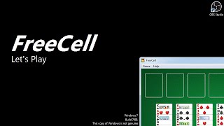 FreeCell Gameplay (Windows 7)