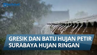 INFO CUACA 8 DESEMBER 2022, Hujan Petir Kota Batu dan Gresik, Surabaya Hujan Ringan pada Malam Hari