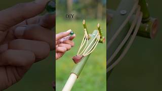 Simple Design DIY Bamboo Slingshots #craft #shorts