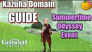 Kazuha Domain Guide - Summertime Odyssey event-Courtyard In Spring Once Appeared -Genshin Impact 2.8
