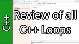 Review of all Loops - C++ Programming Tutorial #20 (PC / Mac 2015)