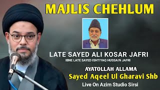 Live || Majlis e Aza || 40 wa || Sirsi Sadat Azadari