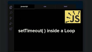 setTimeout( ) inside a loop - JavaScript Tutorial #Shorts #Romeo #javascript #loop #setTimeout