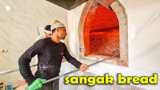 How Sangak Bread Is Made In Iran | Skilled Young Bakers: Making Sangak Bread in aran! 🍞👌