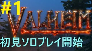 VALHEIM「＃１、初見ソロプレイ開始」 #VALHEIM #ヴァルヘイム