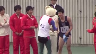 桐生祥秀選手大学デビュー　2014岩壁杯　男子4×100mリレー