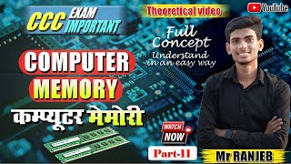 Computer Memory | Types of memory| Primary Memory & Secondary Memory in Computer |CCC Exam important