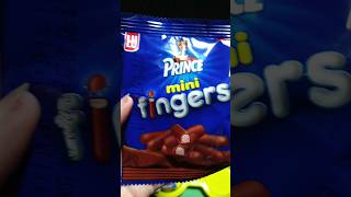 prince mini finger snacks #shorts #biscuit #asmr #unboxing