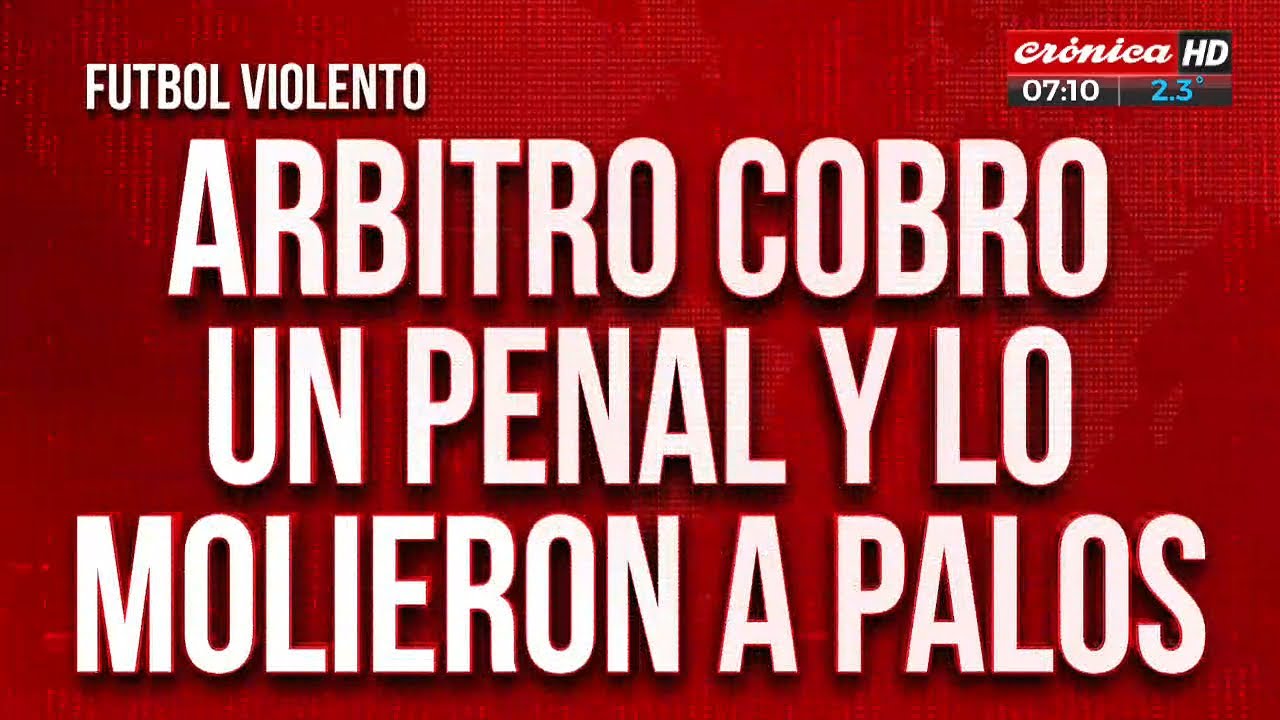 Fútbol Violento: Cobró Un Penal Y Lo Molieron A Golpes - YouTube