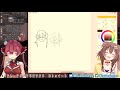 【お絵かき】画伯ふたりでhololiveメンバー全員描く！！！【ホロライブ 宝鐘マリン 戌神ころね】