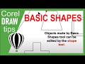 Basic Shapes tool in CorelDraw