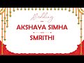 Akshaya Simha weds Smrithi | Varpooja 27th Oct 2022