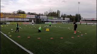 Dirk Demol Keeperstraining  - KVK Ninove U9 en U10 - Opwarmingsvorm en Rondovorm