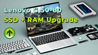 Lenovo G50-80 SSD and RAM Upgrade || How to UPGRADE  SSD + HDD