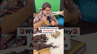 WWE Legend Mick Foley autographs exclusive action figure 🤯🔥 #wwe #mankind #theundertaker