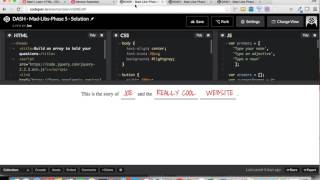 MadLibs Tutorial - Part 1