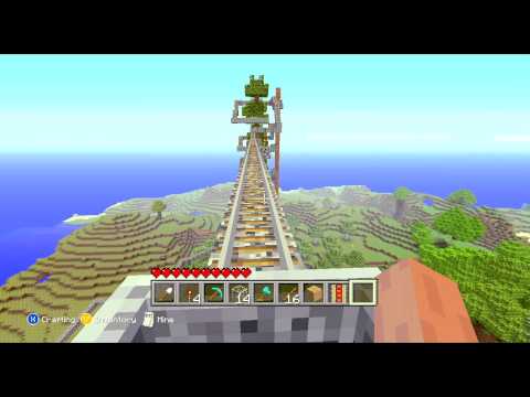 Biggest Legit Minecraft Mine Cart Track on Xbox 360 Biggest Legit Minecraft Mine Cart Track on Xbox 360