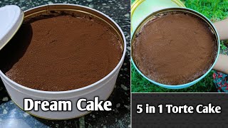 ഇപ്പൊ ഇതാണ് താരം🤤/ട്രെൻഡിംഗ് ആയിട്ടുള്ള Dream Cake/5 in 1 Torte Cake Recipe/In Malayalam