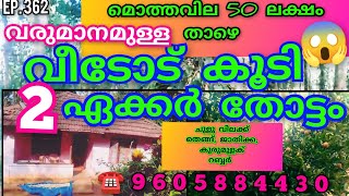 മൊത്തവില ₹50 ലക്ഷം രൂപ താഴെ ആദായം മുള്ള 2ഏക്കർ തോട്ടം വീടോട് കൂടി ഫാമിന് പറ്റിയ തോട്ടം 😍