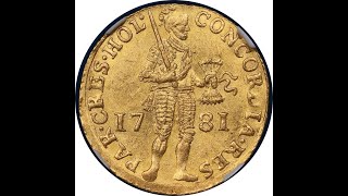 1781 Netherlands Gold Ducat NGC MS64