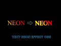 NEON TEXT Animation with CSS and Keyframes | Glowing Text Animation using CSS