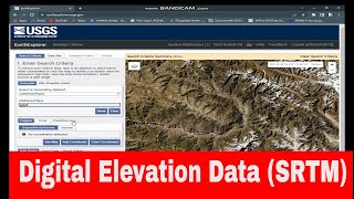 Downloading Digital Elevation Data Srtm From Usgs Earthexplorer Mapping