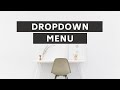 How To Make Drop Down Menu Using HTML And CSS