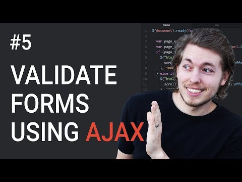 5: How to validate a form with AJAX – Learn AJAX programming