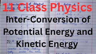 Interconversion of Potential Energy and Kinetic Energy | Conversion of Energy | Class 11 Physics