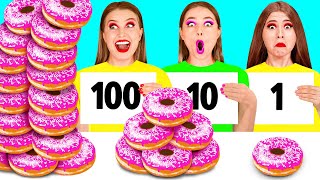 100 Layers of Food Challenge | Food Battle by BaRaFun Challenge