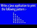 Pattern program in java using    nested while and for loop || Knowledge Light